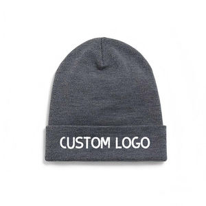 หมวกบีนนี่ไหมพรมแบบมินิมอลคลาสสิกสำหรับฤดูหนาว  ปักลาย  นุ่ม สวมใส่สบาย - Product Image 1