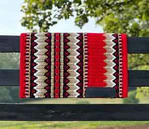 Western Show Horse Saddle Blanket Diseño de Nueva Zelanda Manta de sillín de lana hecha a mano Top Wool Saddle Pad Size