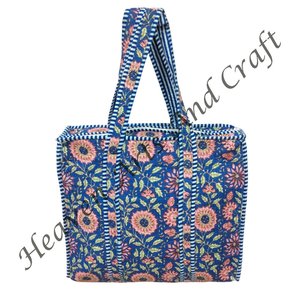 กระเป๋าโท้ทสำหรับผู้หญิงพิมพ์ลายโบโฮสะพายไหล่ใหญ่มีหลายสีกระเป๋าโท้ทใบใหญ่สำหรับเธอกระเป๋าโท้ทผ้าอินเดีย - Product Image 1