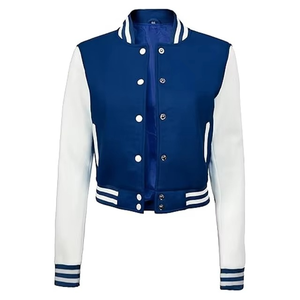 Chaqueta Varsity Personalizada para Hombre, Estilo Urbano, con Logotipo Personalizado, Cuello Alto, Logotipo Frontal Bordado, Diseño Letterman en Lona - Product Image 6