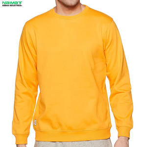Venta caliente de moda al por mayor de los hombres 100% algodón polar invierno bordado personalizado cuello redondo sudaderas - Product Image 1