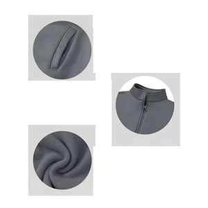 2026 Custom Knitted Breathable Half <b>Zipper</b> Men's Winter Sherpa Fleece <b>Jacket</b> Plus Size Reversible Loose Fit Eco-Friendly Quick - Product Image 6