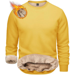 Luxe Premium 100% coton sweat à col rond Pima coton Sherpa doublure doux respirant vêtements personnalisés Technique brodée - Product Image 5