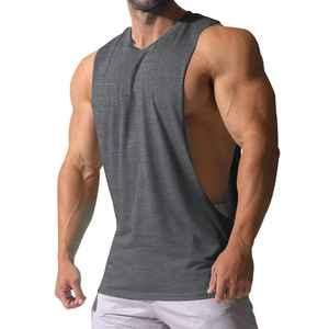 Camiseta sin mangas de algodón de verano para hombre, camiseta sin mangas informal con cuello redondo, diseño transpirable - Product Image 3