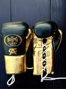 Gants de boxe en cuir de vachette véritable de haute qualité, avec sangle de poignet réglable, logo personnalisé, prix de gros, No Boxing No Life - Product Image 6