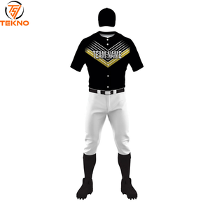 เสื้อเบสบอลทำเองผ้าโพลีเอสเตอร์เสื้อทีมชุดเบสบอลตรายี่ห้อส่วนตัว - Product Image 1