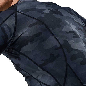Compression <b>Gym</b> Shirts Surfing <b>Long</b> <b>Sleeve</b> Custom Logo UV BJJ Rashguard MMA Sublimated <b>Mens</b> Rash Guard - Product Image 3