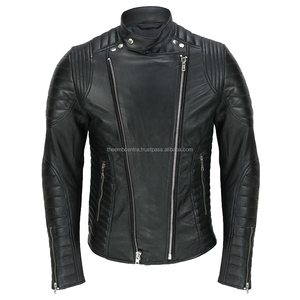 Top Trending Transpirable y Cómodo Precio al por mayor Moda de invierno Oem Diseños Chaqueta de cuero genuino para hombres - Product Image 1