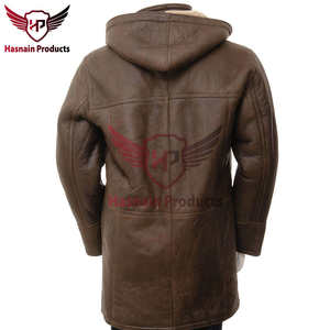 Veste en cuir cognac pour homme: beau blouson élégant fabriqué à partir de nappa de mouton doux, sophistication décontractée - Product Image 2