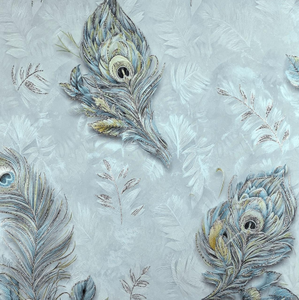 <span class=keywords><strong>Papier</strong></span> <span class=keywords><strong>peint</strong></span> <span class=keywords><strong>de</strong></span> style luxueux avec des plumes <span class=keywords><strong>de</strong></span> <span class=keywords><strong>paon</strong></span>, <span class=keywords><strong>papier</strong></span> <span class=keywords><strong>peint</strong></span> <span class=keywords><strong>de</strong></span> fond <span class=keywords><strong>de</strong></span> chambre à coucher avec un effet d'atmosphère rétro - Product Image 4