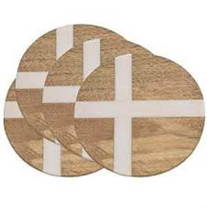 ที่รองแก้วไม้วอลนัทสไตล์โมเดิร์นรักษ์โลก สีตามสั่ง ขนาดเส้นผ่านศูนย์กลาง 300 มม. สำหรับกาแฟ ของใช้ในครัวเรือน ผลิตจากโรงงานโดยตรง - Product Image 3