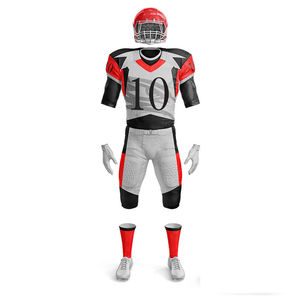 Uniformes de football américain sur mesure, ensemble complet, maillot, pantalon, tissu extensible respirant à manches courtes, couture durable, haute qualité - Product Image 2
