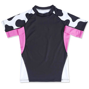 Ropa Deportiva para Niños, Ropa de MMA, Camiseta de Manga Corta con Cuello Redondo para Natación con Manga Sublimada, Transpirable y Antibacteriana - Product Image 1