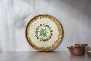 Panier suspendu en jonc de mer, plaque murale tissée en jonc de mer pour la maison, décoration murale Boho du Vietnam, nouvelles versions 2022 - Product Image 5