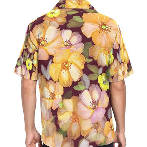 Hawaiano 3D Impreso Tropical Palmera Playa Camisa Manga Corta Botón Abajo Camisa Casual Cuello Suelto Primavera Hombres Camisas - Product Image 5