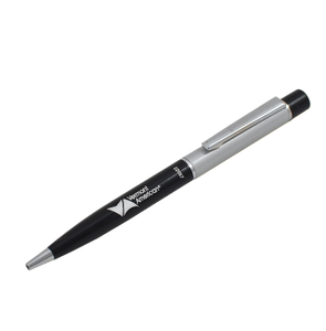 Bolígrafo de diseño personalizado con diamante/cristal de color negro y acabado plateado 0,5mm ancho de escritura nombre grabado bolígrafo de Metal - Product Image 4