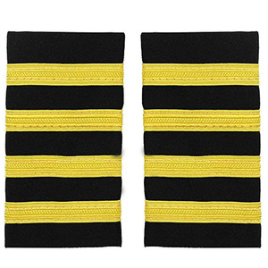 Épaulettes dorées sur mesure de haute qualité pour uniformes de pilote de compagnie aérienne OEM - Product Image 4