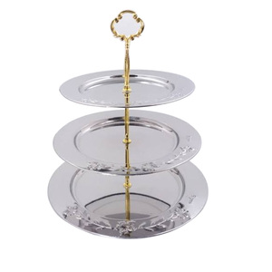 American looking Wedding Parties Decoration <b>Cake</b> <b>Server</b> Stand In Silver Plated Finishing For Tableware Decoration Accessories - Product Image 6