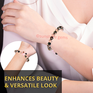 Bracelet ajustable en macramé avec perles de cristal de rhodonite sculptées pour hommes et femmes bijoux en pierres précieuses de guérison - Product Image 3