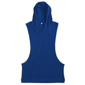 Gilet d'été sans manches pour hommes Chemise à capuche respirante en lin Débardeurs pour hommes Sports de plein air Vêtements de gymnastique - Product Image 3