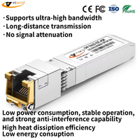 Transceptor SFP+/SFP de Cobre YTOPTO 10GBASE-T 5G, Módulo RJ45, Certificado CE/FCC/RoHS/ISO9001, Compatible con POE IP para MikroTik/Juniper