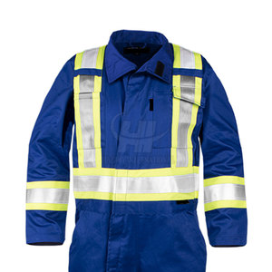 Overoles de Seguridad de Trabajo de Poliéster de Alta Visibilidad Hechos a Medida con Cintas Reflectantes, Ligeros, Certificados CE para la Construcción - Product Image 3