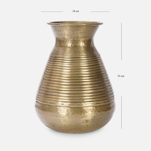 Wedding Supplies European Wedding Metal Road Lead Shining Gold <b>Vase</b> <b>Stand</b> Decorative <b>Vase</b> Pieces for Centerpieces - Product Image 4