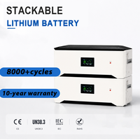 Batería LiFePO4 Apilable de 15kWh 20kWh, 51.2V 400Ah para Sistema de Almacenamiento de Energía Doméstica con Inversor Solar CAN RS485