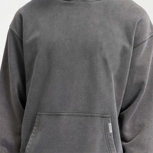 Top Premium qualité hommes 100 coton surdimensionné poids lourd pull à capuche goutte épaule Streetwear brodé pour l'hiver - Product Image 5