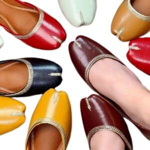 2024 nouveaux modèles dernière mode Khussa chaussures pour femmes avec Logo personnalisé Pakistan fabriqué en usine femmes Khussa en couleurs unies - Product Image 4