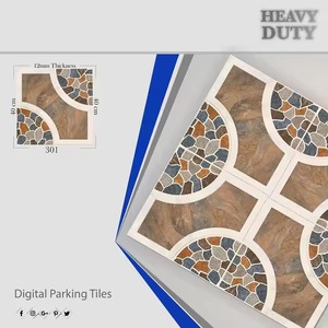 Marca Vistaar, azulejo de suelo de cerámica rústico de estacionamiento resistente de porcelana antideslizante de 400x400mm Digital antideslizante 40x40cm - Product Image 5