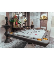Vollständig anpassbar Hochwertiger Roulette-Tisch Holz-Casino-Roulette-Spieltisch De Roulette Verschiedene Qualitäts räder erhältlich