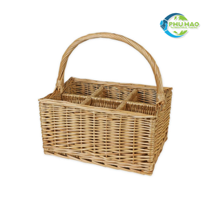 Article chaud!!! Panier de pays vintage vietnamien en rotin tissé à la main de haute qualité oeuf de pâques cadeau panier de pique-nique personnalisation - Product Image 6