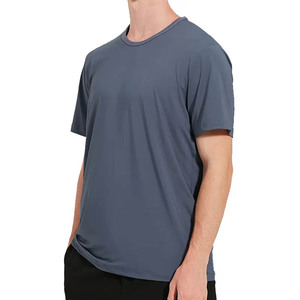 100% coton 180gsm Logo personnalisé Slim Fit T-shirts pour hommes T-shirts vierges de qualité avec prix fabriqué avec de la fibre de bambou - Product Image 1