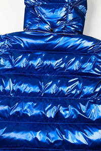 Chaqueta con Capucha de Lona Tejida para Hombre, Estilo Casual, Cuello Alto, Impermeable, Acolchada de Algodón, Invierno, Venta al por Mayor - Product Image 5