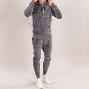 Survêtement en velours de qualité supérieure à logo personnalisé, survêtements en velours tendance et à prix d'usine pour hommes - Product Image 3