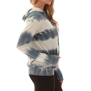 Meilleure vente Tie Dye Hoodie pour les femmes Nouvelle mode à la mode Design personnalisable Bas prix pour la vente en ligne pour l'automne à l'extérieur - Product Image 5