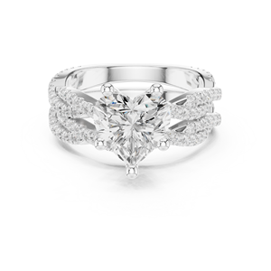 10K Teardrop Shape <b>Crystal</b> <b>Ring</b> Party Wear - Product Image 4