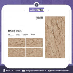 Carreaux de porcelaine modernes très brillants Carreaux décoratifs intérieurs de qualité supérieure pour la maison, l'appartement, les sols intérieurs sans fin de 5mm - Product Image 2