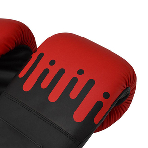 Gants de boxe d'entraînement personnalisés en cuir PU imperméable avec sangle de poignet réglable, service OEM, logo personnalisé, haute qualité, unisexe - Product Image 2