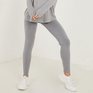 Leggings d'été pour femmes de haute qualité, légers et respirants, couleur personnalisée, taille mi-haute, tissu tricoté sans couture - Product Image 6