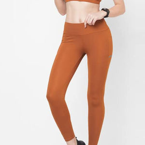 Dernière collection Leggings de yoga pour femmes en coton/fibre de bambou respirant à séchage rapide Taille élastique Poche invisible Toutes saisons - Product Image 5