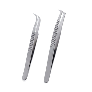 Meilleure vente de pince à épiler en acier inoxydable de qualité professionnelle pointes fines pour extensions de cils - Product Image 2