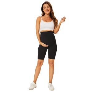 Maternity Women Stretch Buttery Soft Custom High Crossover Waist Elastic Waist Yoga Leggings Pants <b>Pregnancy</b> Clothes Fashion - Product Image 2