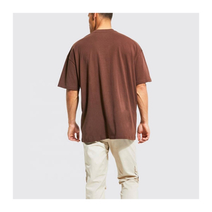 T-shirt en coton uni pour homme, basique, confortable, respirant, personnalisable avec logo, vente en gros - Product Image 5
