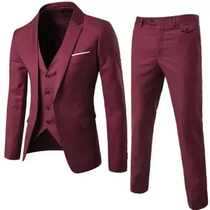 Completo <span class=keywords><strong>Blazer</strong></span> Business personalizzato all'ingrosso per uomo 2023 nuovo stile occidentale <span class=keywords><strong>Plus</strong></span> <span class=keywords><strong>Size</strong></span> <span class=keywords><strong>S</strong></span>-6XL tre pezzi cappotto pantalone uomo abiti da sposa - Product Image 5