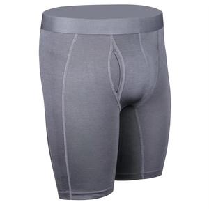 Ropa interior larga de secado rápido transpirable de alta calidad para hombre, calzoncillos bóxer de tiro alto con logotipo personalizado, algodón de bambú sin costuras Sexy - Product Image 2