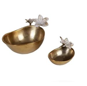 Tazón de fruta decorativo de Metal de la mejor calidad con acabado plateado Tazón decorativo elegante de Metal de aluminio con acabado de níquel hecho a mano - Product Image 4