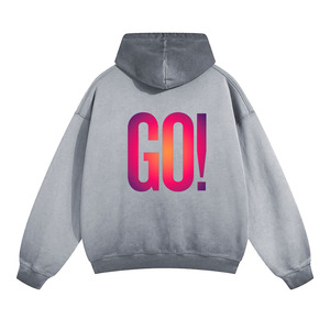 Meilleure qualité Acid Wash Hoodies Full Sleeve Sun Fad personnalisé sérigraphié Logo Outwear élégant Sweatshirts et sweats à capuche - Product Image 4