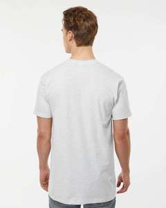 Tultex - Heavyweight Jersey T-Shirt 290 Blank <b>Ash</b> 99/1 <b>ring</b>-spun cotton/polyester crew neck T Shirt <b>for</b> men - Product Image 3